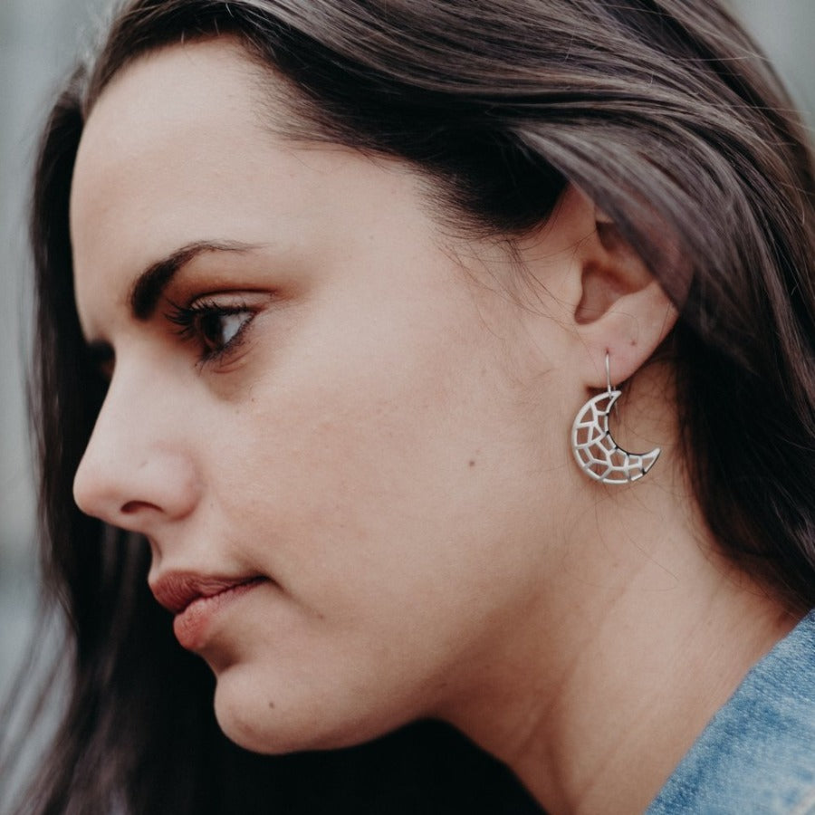 MOSAIC MOON EARRINGS