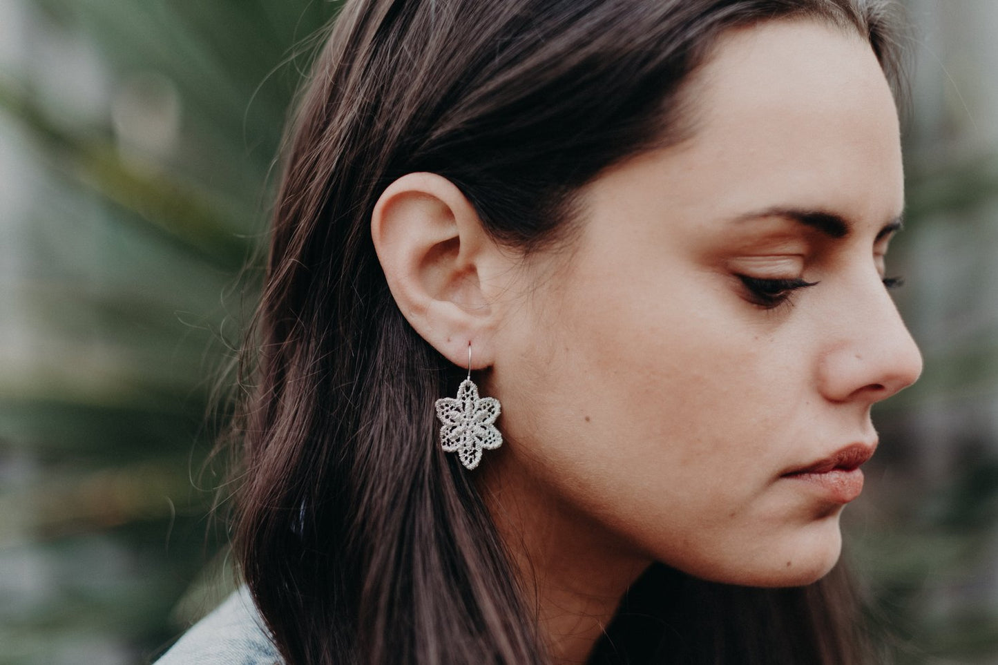 FLOWER LACE EARRINGS