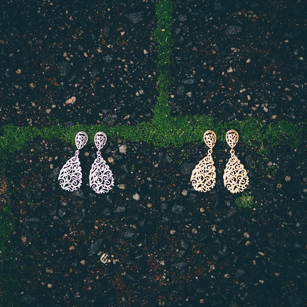 TEARDROP PAISLEY STUDS