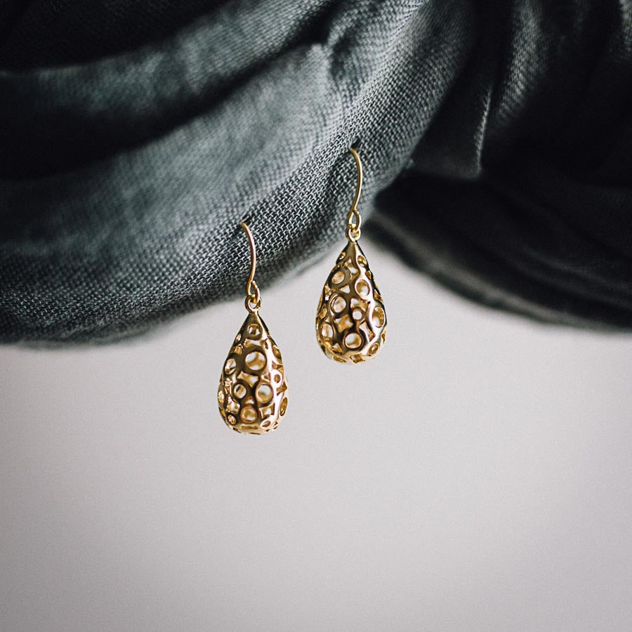 BUBBLE TEARDROP EARRINGS