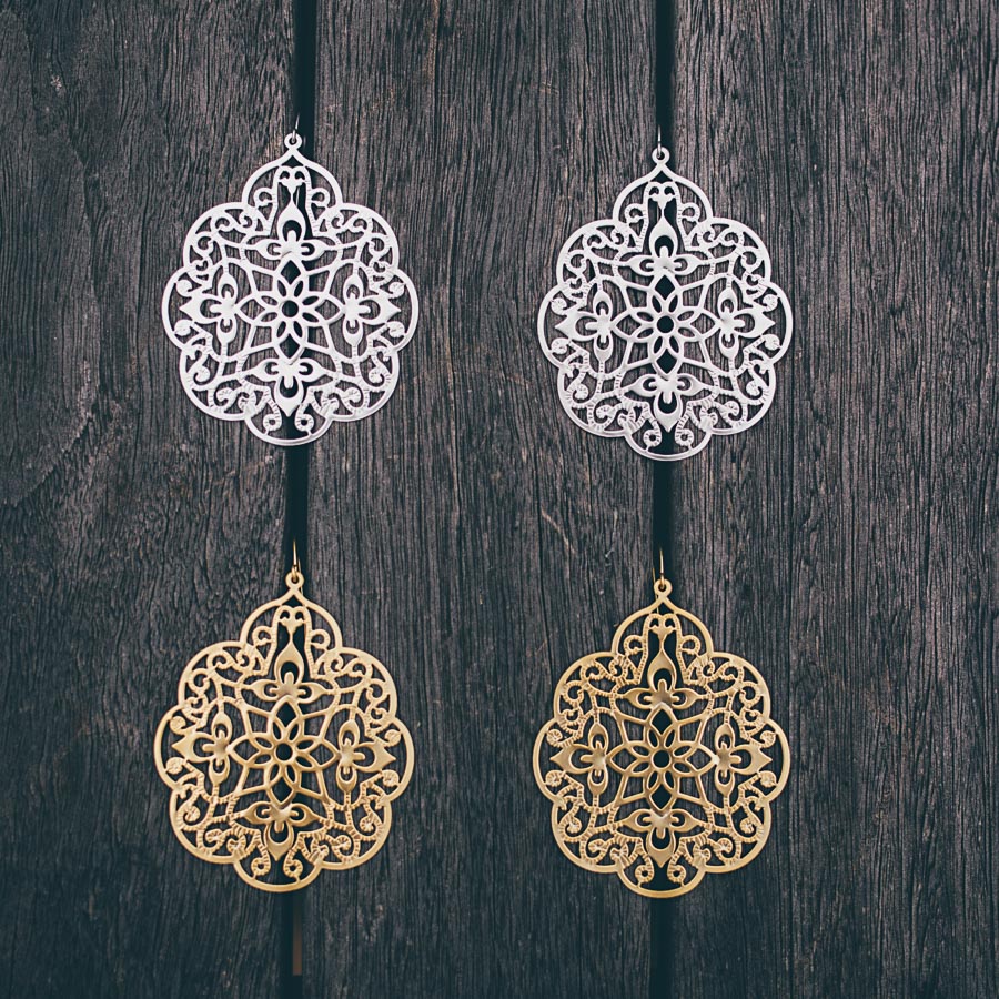 LARGE FILIGREE EARRINGS