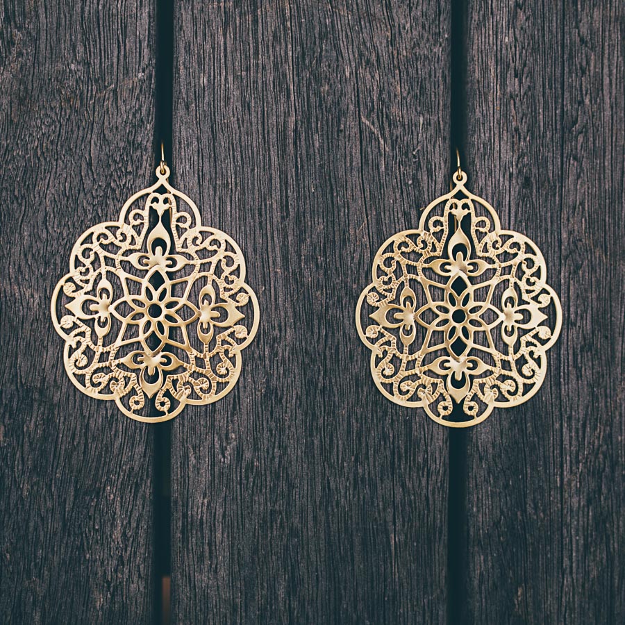LARGE FILIGREE EARRINGS