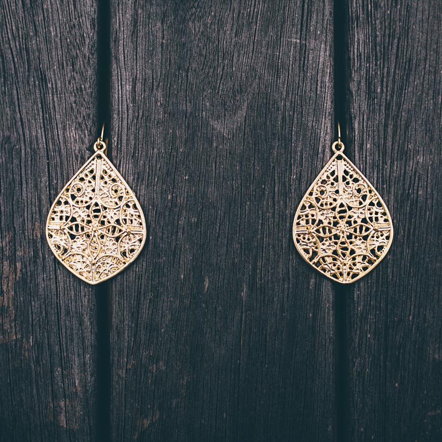 FLOWER FILIGREE EARRINGS