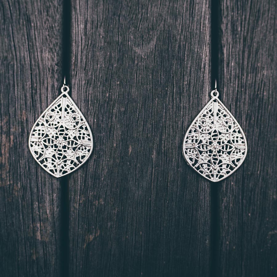 FLOWER FILIGREE EARRINGS