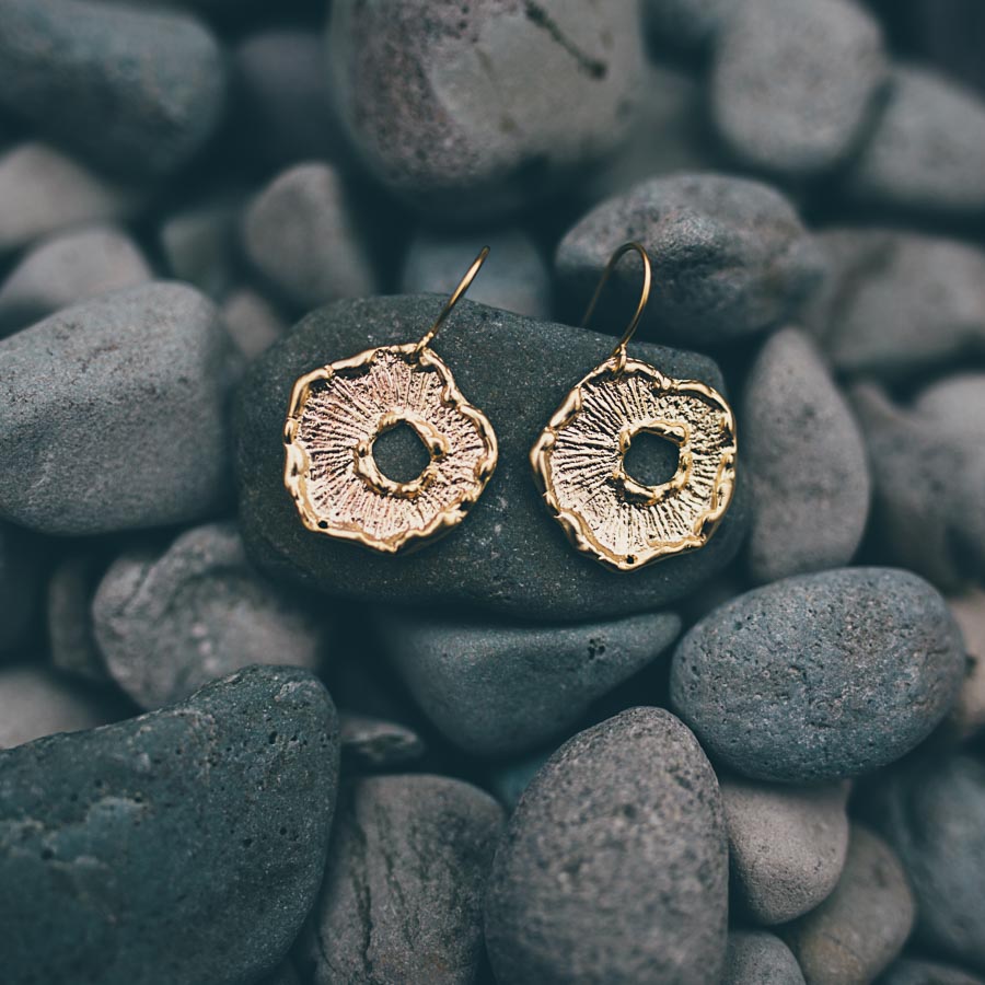 ABSTRACT FRUIT SLICE EARRINGS