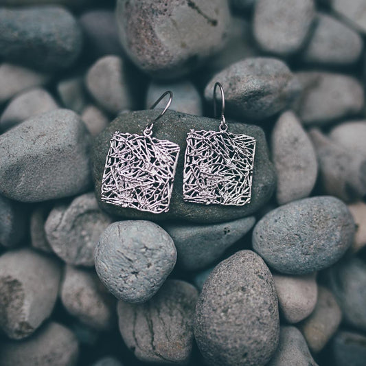 SQUARE NEST EARRINGS